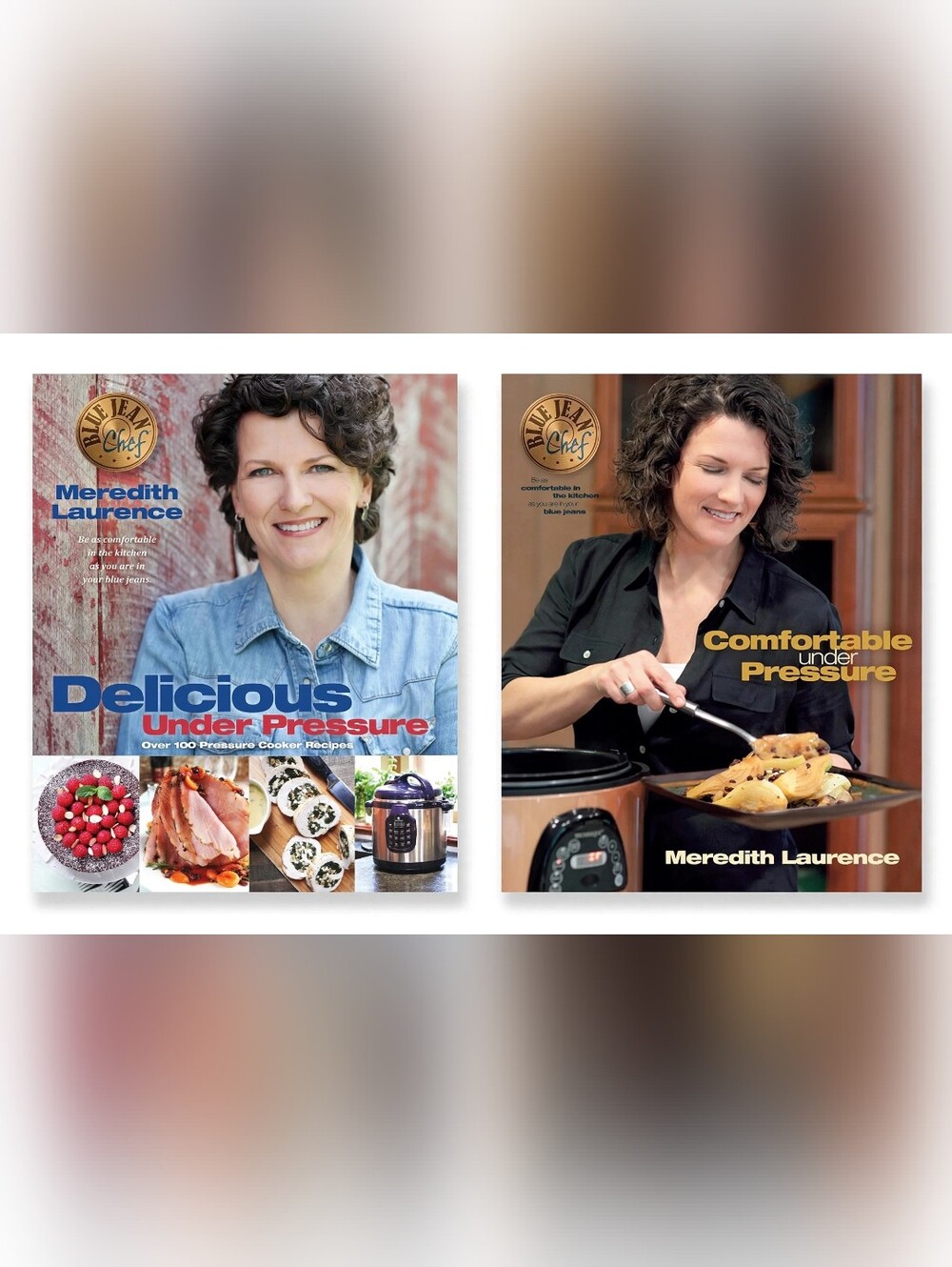 Meredith Laurence Blue Jean Chef 2 Book Pressure Cooker Cookbook Set Sealed